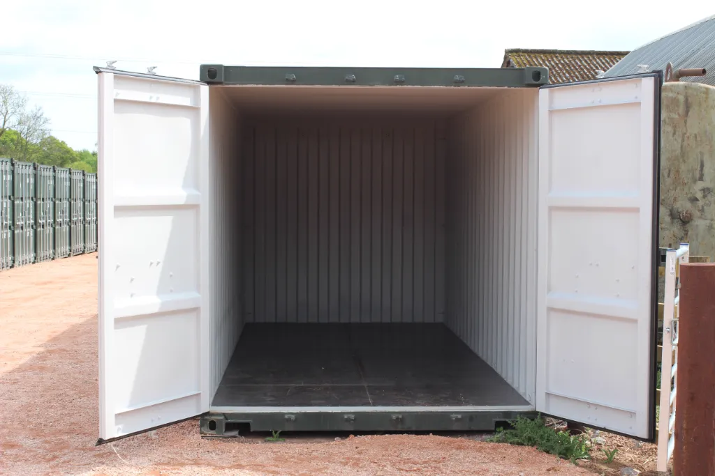 Inside of shipping container